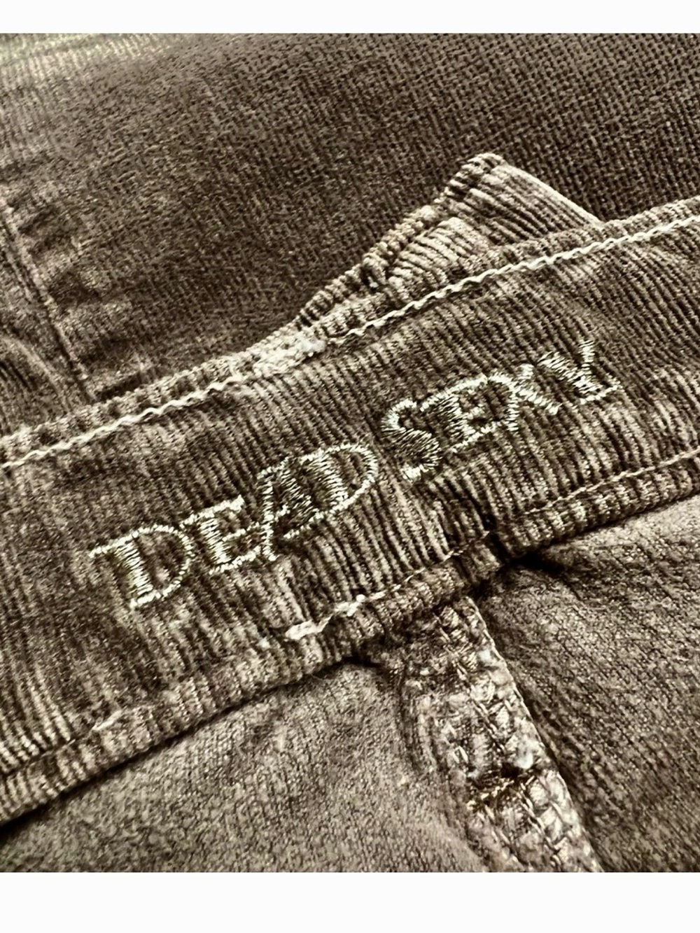 DEAD SEXY  ‘Distressed Bark’  Cords Soft Relaxed Loose Low Slouch Brown LA